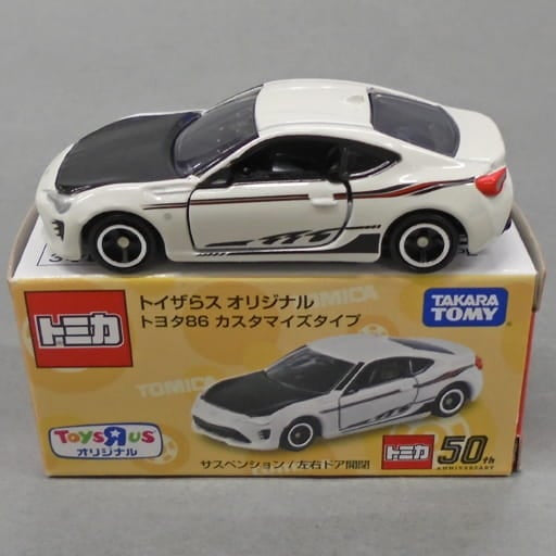 【中古即納】[MDL] トミカ トイザらスオリジナル 1/60 トヨタ86 カスタマイズタイプ(ホワイト×ブラック) 完成品 ミニカー タカラトミー(19991231)