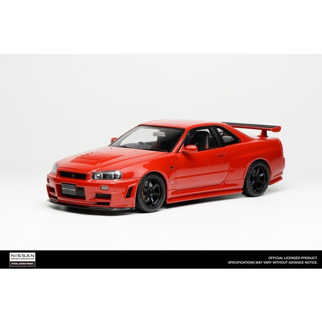 【新品即納】[MDL] 1/18 Nissan SKYLINE(ニッサン スカイライン) GT-R (R34) CUSTOMIZED VERSION(アクティブレッド) 完成品 ミニカー(M83411) MOTORHELIX(モーターヘリックス)(20251021)