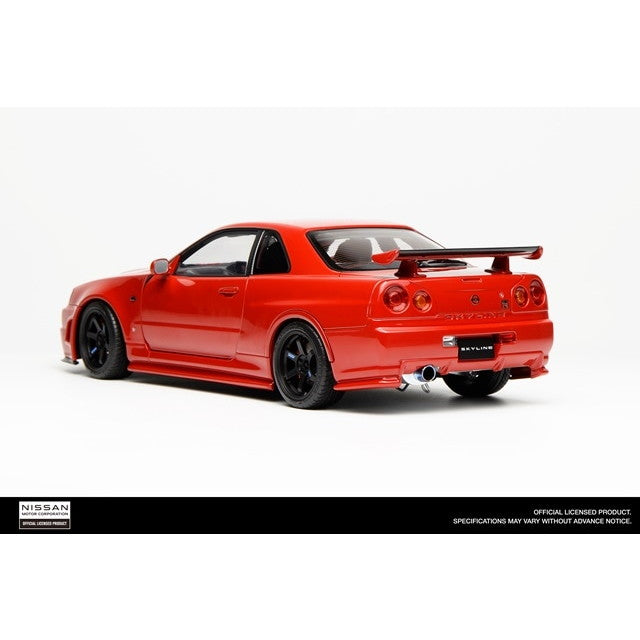 【新品即納】[MDL] 1/18 Nissan SKYLINE(ニッサン スカイライン) GT-R (R34) CUSTOMIZED VERSION(アクティブレッド) 完成品 ミニカー(M83411) MOTORHELIX(モーターヘリックス)(20251021)