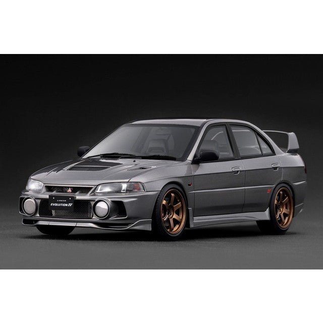 【新品】【お取り寄せ】[MDL] 1/18 Mitsubishi LANCER EVOLUTION(ランサーエボリューション) IV(CN9A) Gun Metallic(ガンメタリック) 完成品 ミニカー(IG3851) ignition model(イグニッションモデル)(20251222)