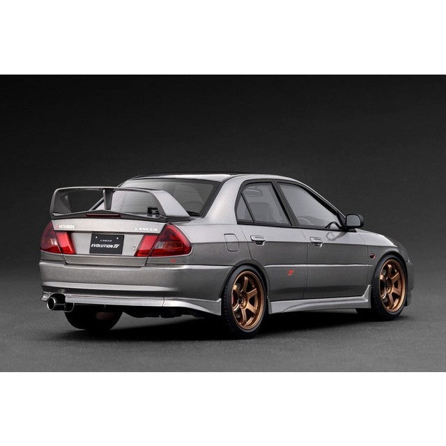 【新品】【お取り寄せ】[MDL] 1/18 Mitsubishi LANCER EVOLUTION(ランサーエボリューション) IV(CN9A) Gun Metallic(ガンメタリック) 完成品 ミニカー(IG3851) ignition model(イグニッションモデル)(20251222)