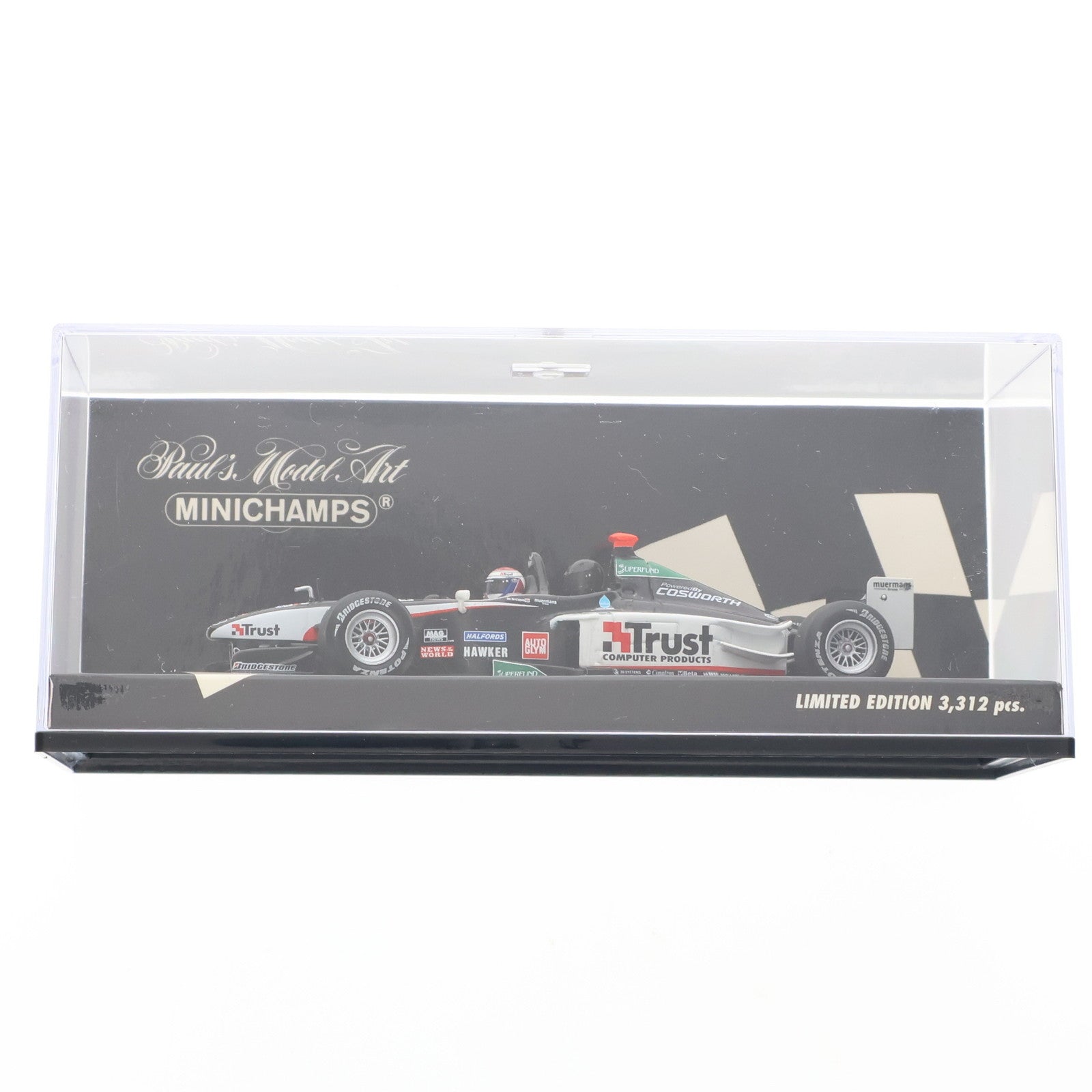 【中古即納】[MDL] 1/43 Minardi(ミナルディ) F1X2 THUNDER AT THE ROCK ROCKINGHAM 2003 Trust(ブラック×ホワイト) 完成品 ミニカー(400030299) MINICHAMPS(ミニチャンプス)(20060220)