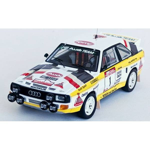 【予約安心出荷】[MDL] 1/43 アウディ スポーツ クワトロ 1985年 ラリーニュージーランド 4位 #1 Stig Blomqvist/Bjorn Cederberg 完成品 ミニカー(RRnz14) Trofeu(トロフュー)(2025年11月)