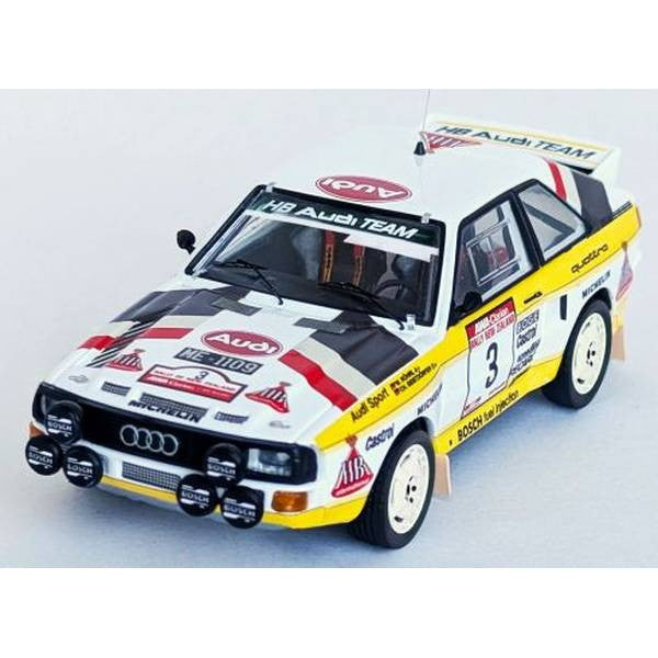 【予約安心出荷】[MDL] 1/43 アウディ スポーツ クワトロ 1985年 ラリーニュージーランド 3位 #3 Walter Rohrl/Christian Geistdorfer 完成品 ミニカー(RRnz15) Trofeu(トロフュー)(2025年11月)
