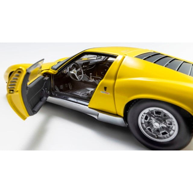【予約安心出荷】[MDL] 1/18 ランボルギーニ ミウラ P400 (イエロー) 完成品 ミニカー(KS08314Y) 京商(2025年10月)