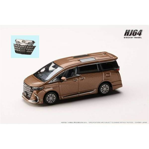 【予約安心出荷】[MDL] 1/64 トヨタ アルファード Z(H40W)/純正オプション プレシャス レオ ブロンド 完成品 ミニカー(HJ642078CG) ホビージャパン(2025年12月)