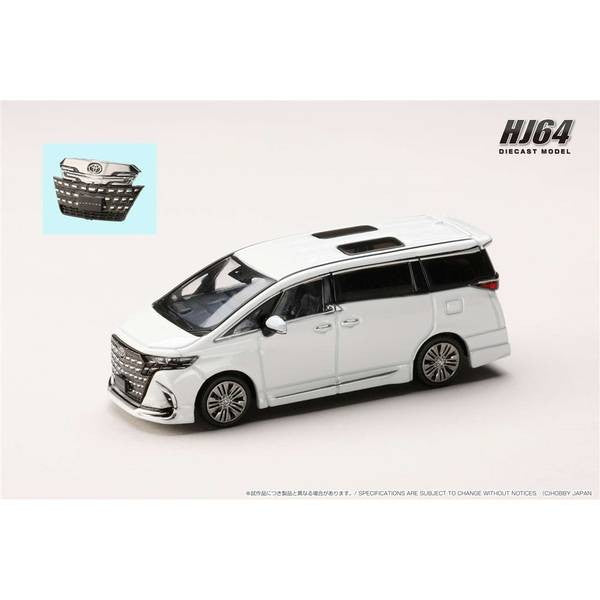 【予約安心出荷】[MDL] 1/64 トヨタ アルファード Z(H40W)/純正オプション プラチナ ホワイト パール マイカ 完成品 ミニカー(HJ642078CW) ホビージャパン(2025年12月)