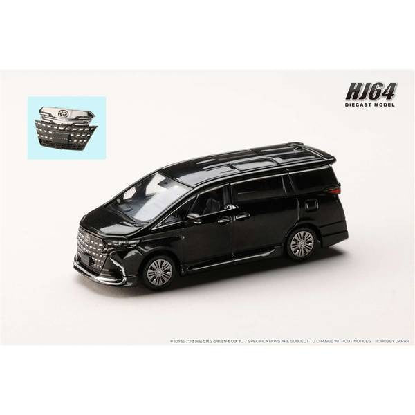 【予約安心出荷】[MDL] 1/64 トヨタ アルファード Z(H40W)/純正オプション ブラック 完成品 ミニカー(HJ642078CBK) ホビージャパン(2025年12月)