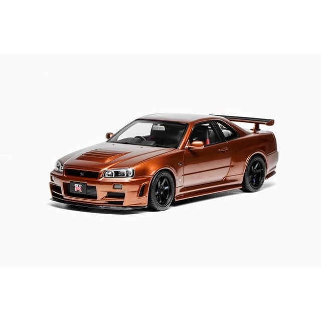 【新品即納】[MDL] 1/18 Nissan Skyline(スカイライン) GT-R (R34) CUSTOMIZED VERSION Metal Bronze(メタルブロンズ) 完成品 ミニカー(M83414) MOTORHELIX(モーターヘリックス)(20251021)