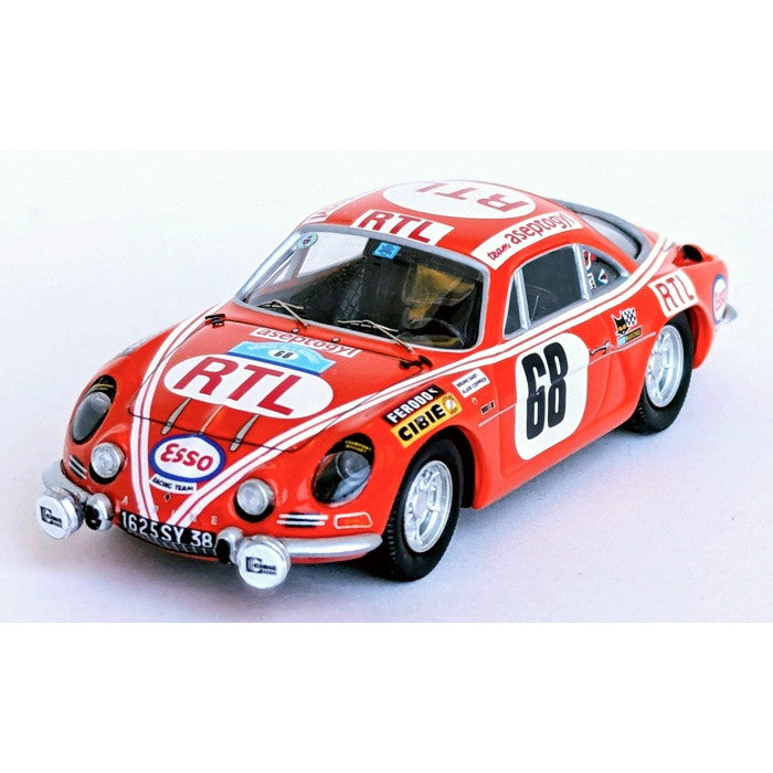 【予約安心出荷】[MDL] 1/43 アルピーヌルノー A110 1972年 エローラリー 優勝 #68 Bruno Saby/Alain Coppier 完成品 ミニカー(RRfr99) Trofeu(トロフュー)(2025年11月)