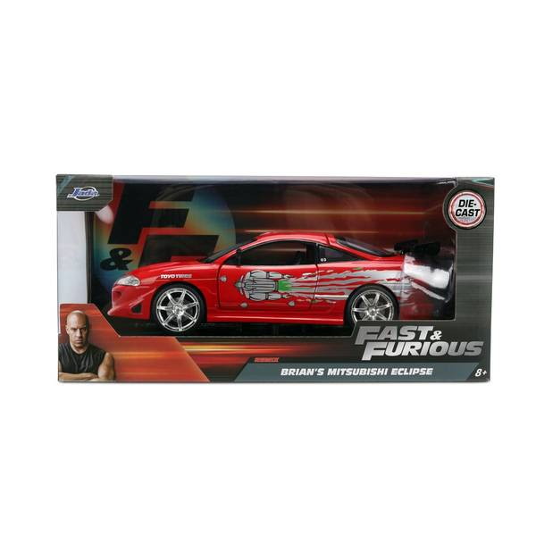 【予約安心出荷】[MDL] 1/24 F&F ミツビシ エクリプス レッド(ブライアン) ドミニク RX-7 グラフィックス ワイルド・スピード 完成品 ミニカー(JADA36815) Jada Toys(ジャダトイズ)(2025年12月)