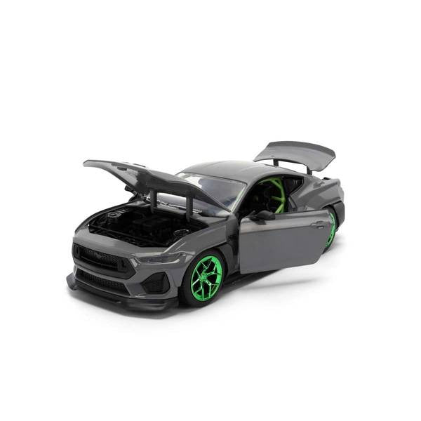 【予約安心出荷】[MDL] BIGTIME MUSCLE(ビッグタイム マッスル) 1/24 2024 フォード マスタング RTR グレー 完成品 ミニカー(JADA36593) Jada Toys(ジャダトイズ)(2025年12月)