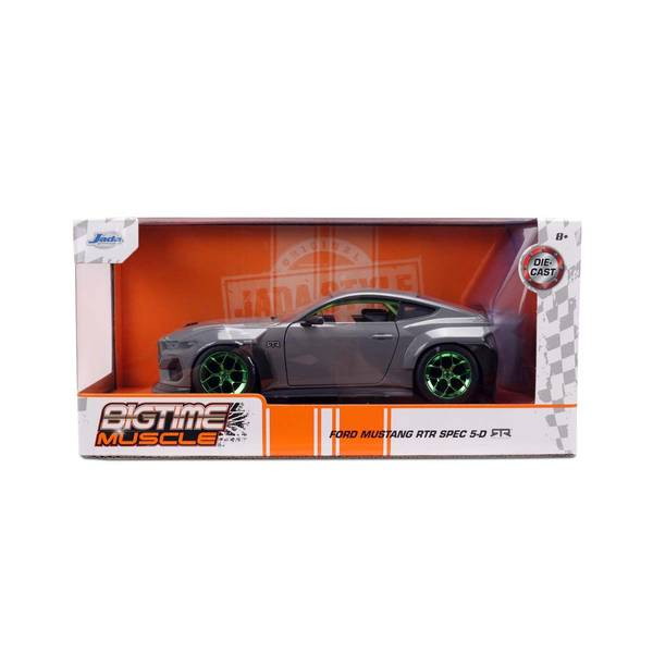 【予約安心出荷】[MDL] BIGTIME MUSCLE(ビッグタイム マッスル) 1/24 2024 フォード マスタング RTR グレー 完成品 ミニカー(JADA36593) Jada Toys(ジャダトイズ)(2025年12月)