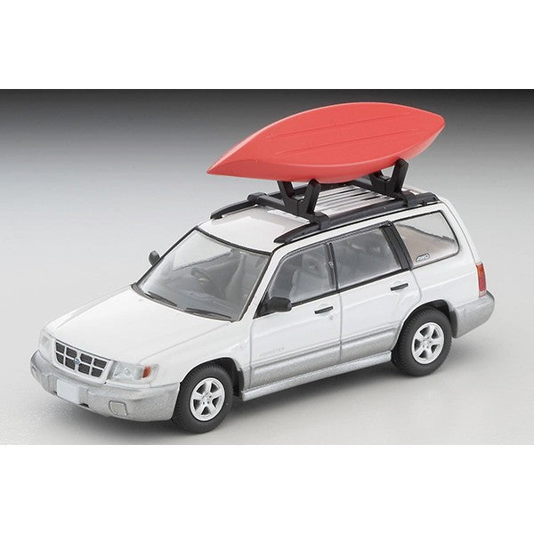 【新品】【お取り寄せ】[MDL] トミカリミテッドヴィンテージ NEO LV-N328b 1/64 スバル フォレスター カスタム仕様(白/銀)カヤック、フィギュア付 完成品 ミニカー(334439) TOMYTEC(トミーテック)(20260425)