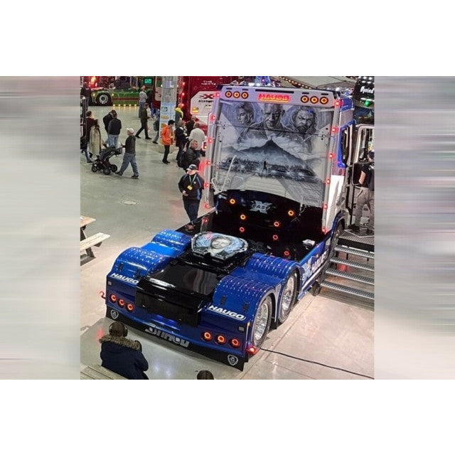 【予約安心出荷】[MDL] 1/50 Haugo Spesialoppdrag SCANIA S HIGHLINE(スカニア S ハイライン) CS20H 6X4 SEMI LOW LOADER WITH RAMPS - 3 AXLE(ランプ付き・3アクスル) 完成品 ミニカー(01-4974) WSI MODELS(2026年8月)