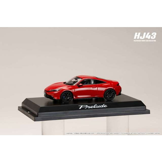 【予約安心出荷】[MDL] 1/43 ホンダ プレリュード 2025 レッド 完成品 ミニカー(HJ431010R) ホビージャパン(2025年11月)