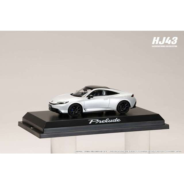【新品】【お取り寄せ】[MDL] 1/43 ホンダ プレリュード 2025 ホワイト/ブラックルーフ 完成品 ミニカー(HJ432010WB) ホビージャパン(20251120)