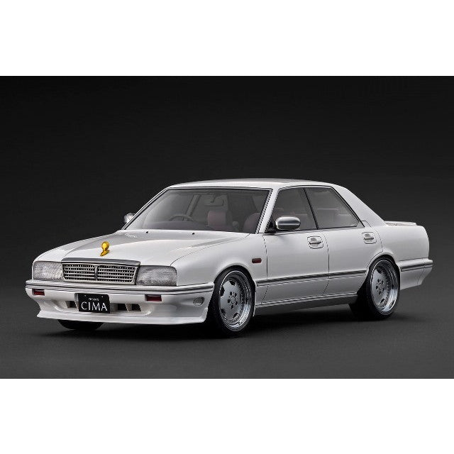 【予約安心出荷】[MDL] 1/18 NISSAN CEDRIC CIMA(セドリック・シーマ) (Y31) Pearl White 完成品 ミニカー(IG3903) ignition model(イグニッションモデル)(2026年5月)