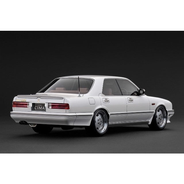 【予約安心出荷】[MDL] 1/18 NISSAN CEDRIC CIMA(セドリック・シーマ) (Y31) Pearl White 完成品 ミニカー(IG3903) ignition model(イグニッションモデル)(2026年5月)