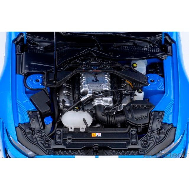 【予約安心出荷】[MDL] オートアート・コンポジットモデルシリーズ 1/18 フォード マスタング シェルビー GT500(ブルー/ホワイト・ストライプ) 完成品 ミニカー(73094) AUTOart(オートアート)(2025年12月)