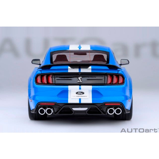 【予約安心出荷】[MDL] オートアート・コンポジットモデルシリーズ 1/18 フォード マスタング シェルビー GT500(ブルー/ホワイト・ストライプ) 完成品 ミニカー(73094) AUTOart(オートアート)(2025年12月)