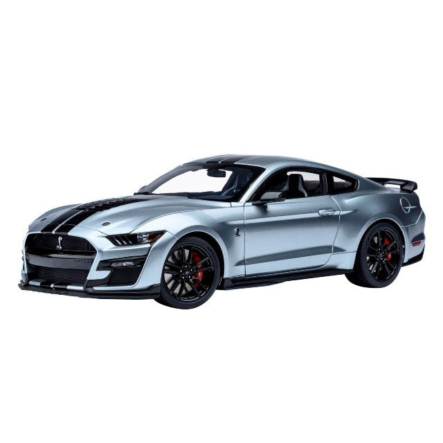 【予約安心出荷】[MDL] オートアート・コンポジットモデルシリーズ 1/18 フォード マスタング シェルビー GT500(シルバー/ブラック・ストライプ) 完成品 ミニカー(73096) AUTOart(オートアート)(2025年12月)