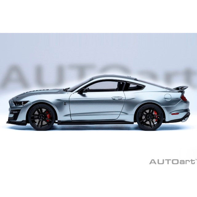 【予約安心出荷】[MDL] オートアート・コンポジットモデルシリーズ 1/18 フォード マスタング シェルビー GT500(シルバー/ブラック・ストライプ) 完成品 ミニカー(73096) AUTOart(オートアート)(2025年12月)