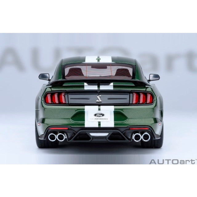 【予約安心出荷】[MDL] オートアート・コンポジットモデルシリーズ 1/18 フォード マスタング シェルビー GT500(グリーン/ホワイト・ストライプ) 完成品 ミニカー(73097) AUTOart(オートアート)(2025年12月)