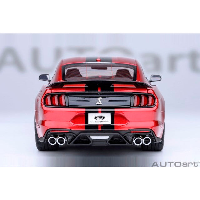 【予約安心出荷】[MDL] オートアート・コンポジットモデルシリーズ 1/18 フォード マスタング シェルビー GT500(レッド/ブラック・ストライプ) 完成品 ミニカー(73098) AUTOart(オートアート)(2025年12月)