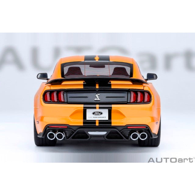【予約安心出荷】[MDL] オートアート・コンポジットモデルシリーズ 1/18 フォード マスタング シェルビー GT500(オレンジ/ブラック・ストライプ) 完成品 ミニカー(73099) AUTOart(オートアート)(2025年12月)