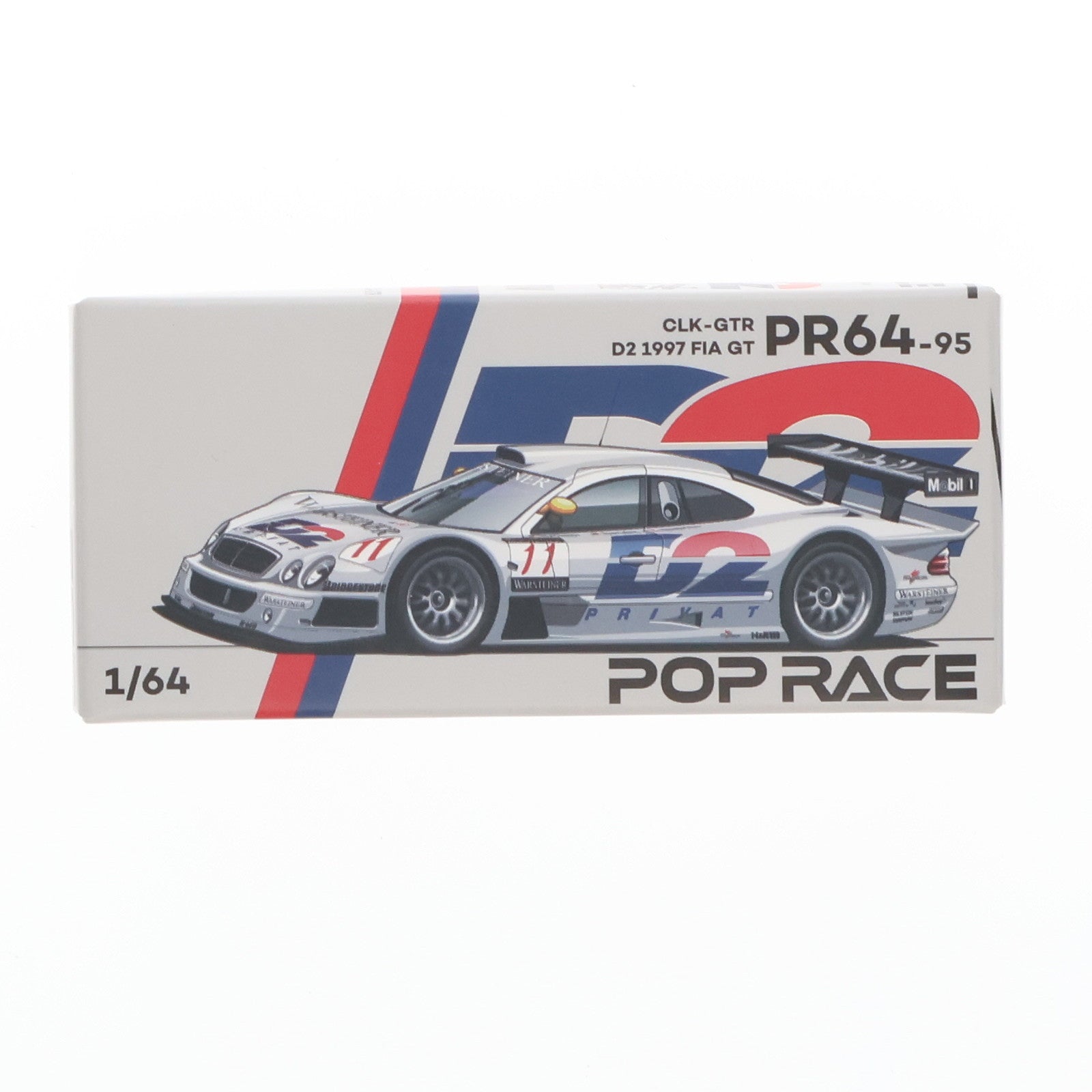 【中古即納】[MDL] 1/64 MERCEDES-BENZ CLK AMG GTR - 1997 FIA GT D2 PRIVAT 完成品 ミニカー(PR640095) POP RACE(ポップレース)(20220328)