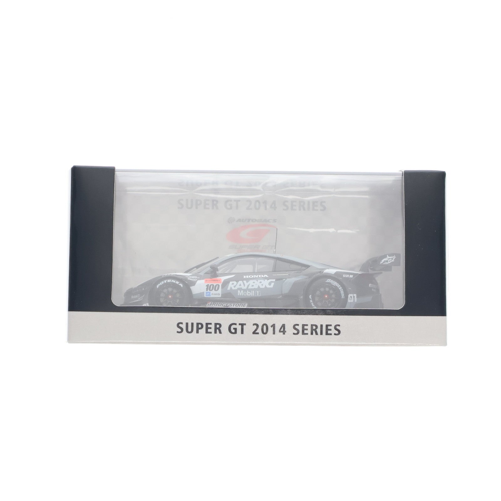 【中古即納】[MDL] 1/43 RAYBRIG NSX CONCEPT-GT SUPER GT500 2014 Okayama Test #100(ブラック×シルバー) 完成品 ミニカー(45091) EBBRO(エブロ)(20150621)