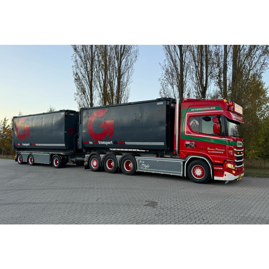 【予約安心出荷】[MDL] 1/50 Ronnie Petersen SCANIA R HIGHLINE CR20H 8X4 RIGED TRUCK DRAWBAR WITH HOOKLIFT SYSTEM - 7 AXLE 完成品 ミニカー(01-4922) WSI MODELS(2026年8月)