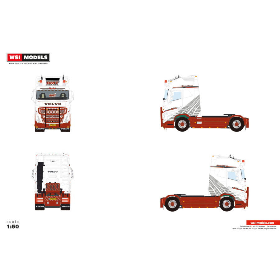 【予約安心出荷】[MDL] 1/50 Boy Magielse Transport VOLVO FH5 GLOBETROTTER XL 4X2 完成品 ミニカー(01-4994) WSI MODELS(2026年5月)
