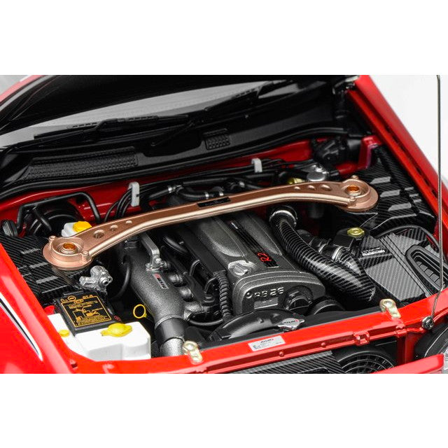 【新品即納】[MDL] 1/18 Nissan Skyline(スカイライン) GT-R(R34) CUSTOMIZED VERSION Active Red with Livery 完成品 ミニカー(M83426) MOTORHELIX(モーターヘリックス)(20251215)