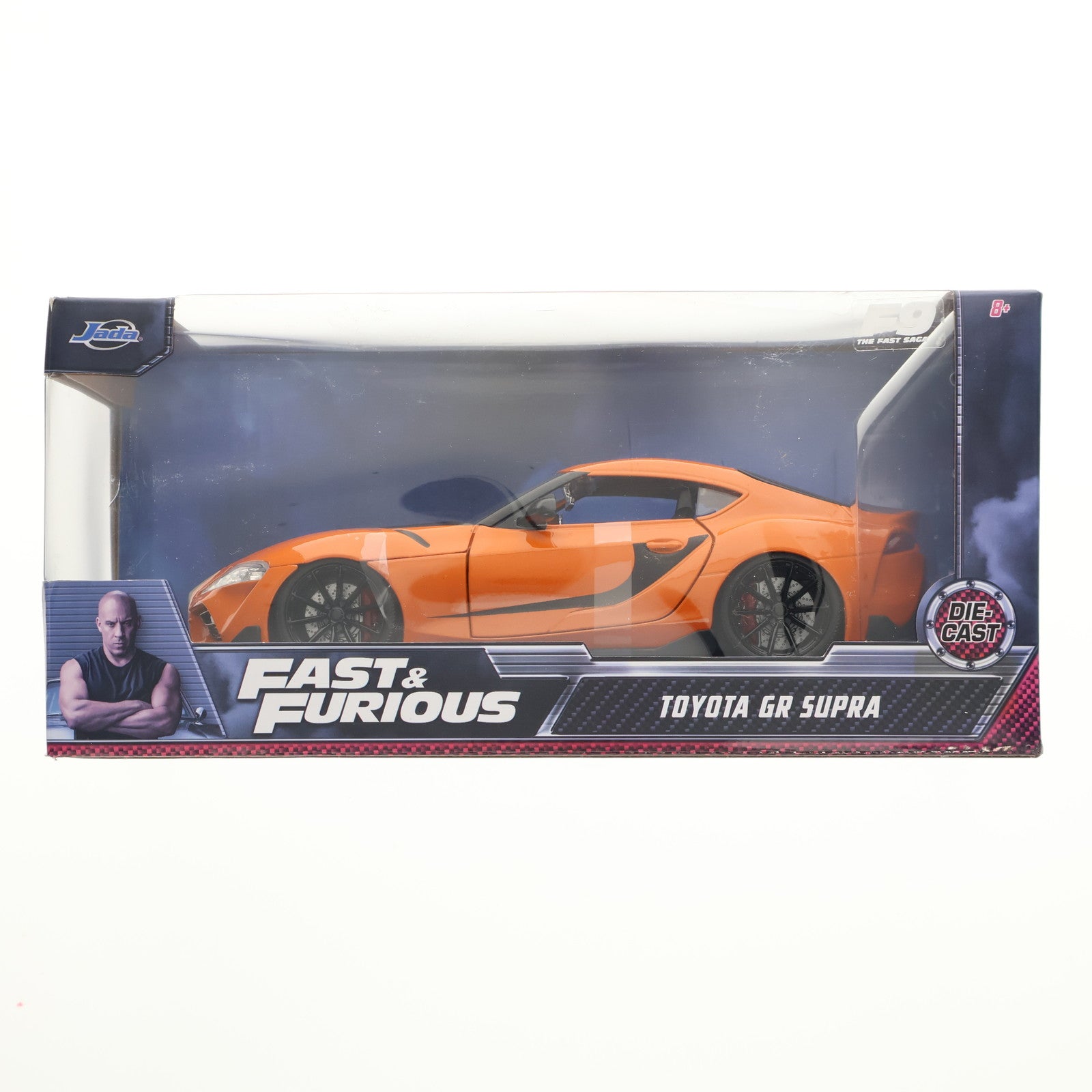 【中古即納】[MDL] 1/24 F&F(9) 2020 トヨタ スープラ ハン(オレンジ×ブラック) ワイルド・スピードシリーズ 完成品 ミニカー(JADA32097) Jada Toys(ジャダトイズ)(20231227)