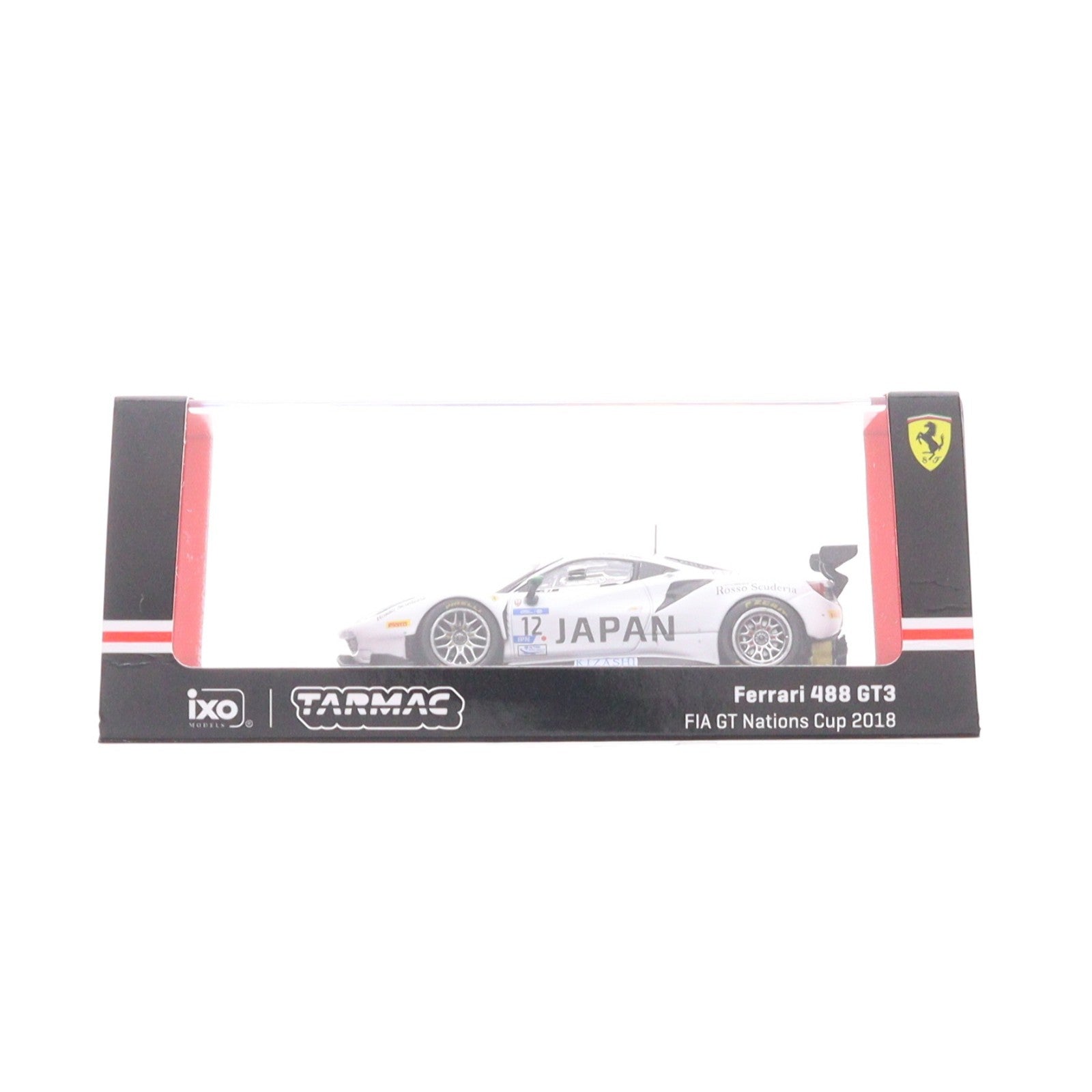 【中古即納】[MDL] 1/64 Ferrari 488 GT3 FIA GT Nations Cup 2018 T. Kondo / K. Seto 完成品 ミニカー(T64-072-18GTN12) Tarmac Works(ターマックワークス)(20250514)