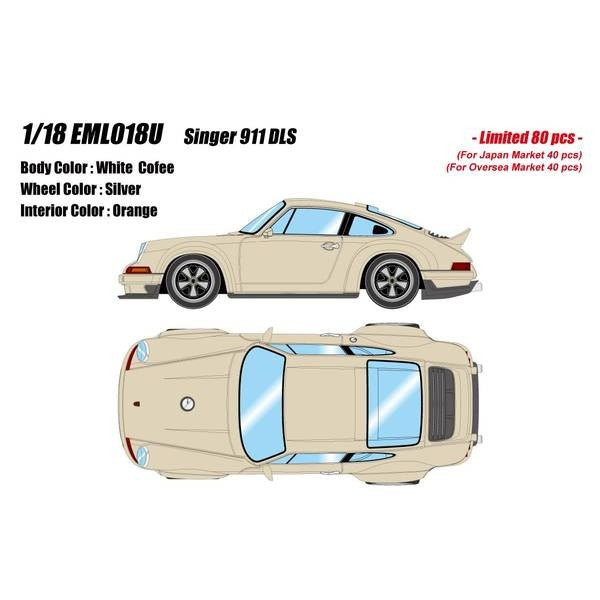 【予約安心出荷】[MDL] 1/18 Singer 911 DLS ホワイトコーヒー 完成品 ミニカー(EML018U) EIDOLON(アイドロン)(2026年5月)
