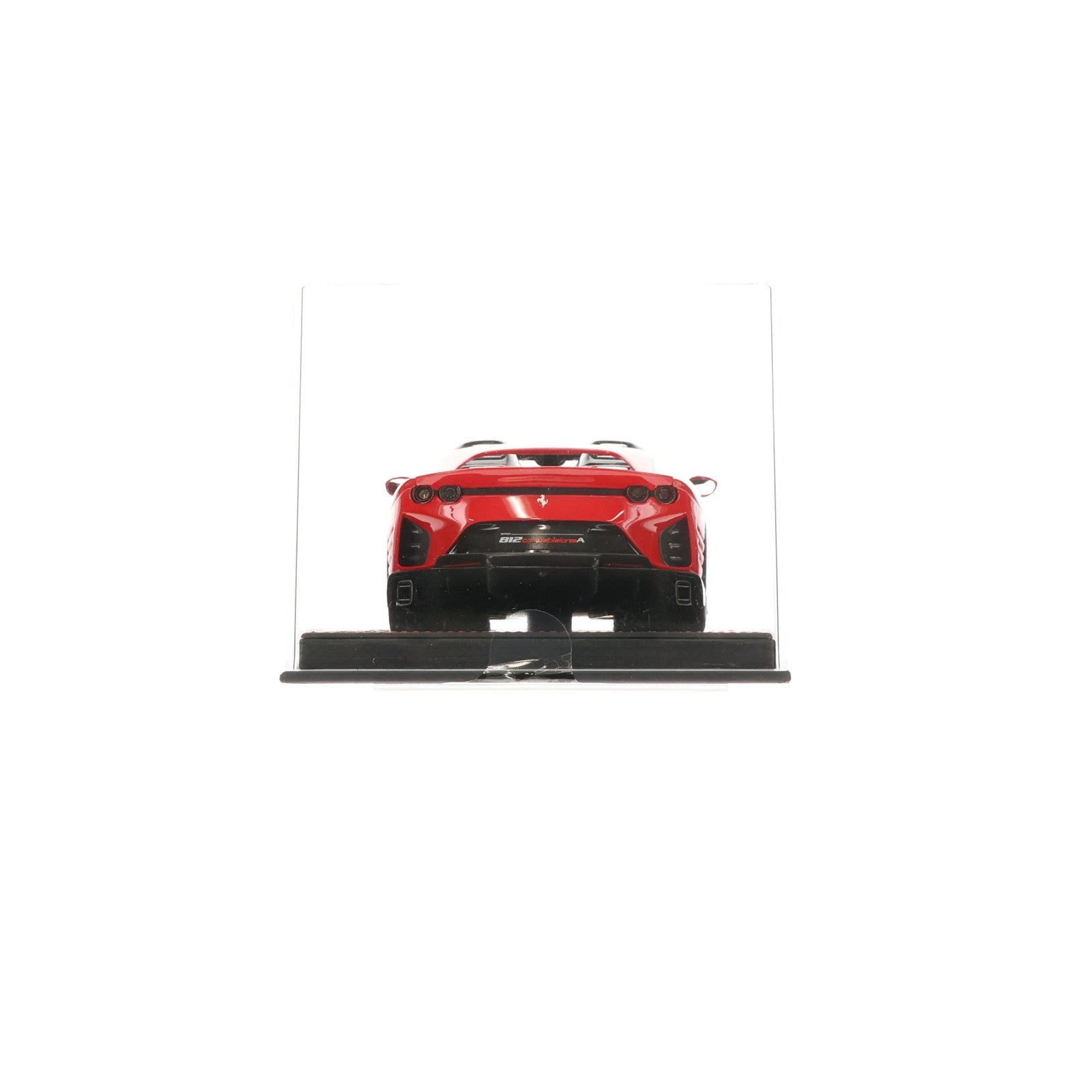 【中古即納】[MDL] 1/18 FERRARI 812 Competizione A(フェラーリ 812 コンペティツィオーネA) Corsa 322 Diamont Matt Grey Corsa Wheels/Yellow Stripe(ケース付) 完成品 ミニカー(P18209DV) BBR(20231222)