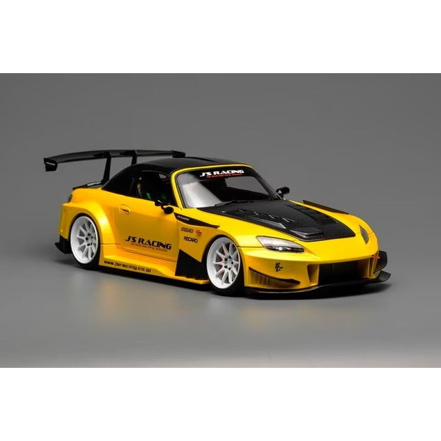【予約安心出荷】[MDL] 1/18 Honda S2000 J`s Racing New Indy Yellow Pearl 完成品 ミニカー(M85120) MOTORHELIX(モーターへリックス)(2026年5月)