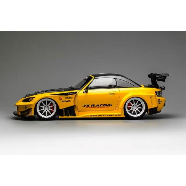 【予約安心出荷】[MDL] 1/18 Honda S2000 J`s Racing New Indy Yellow Pearl 完成品 ミニカー(M85120) MOTORHELIX(モーターへリックス)(2026年5月)