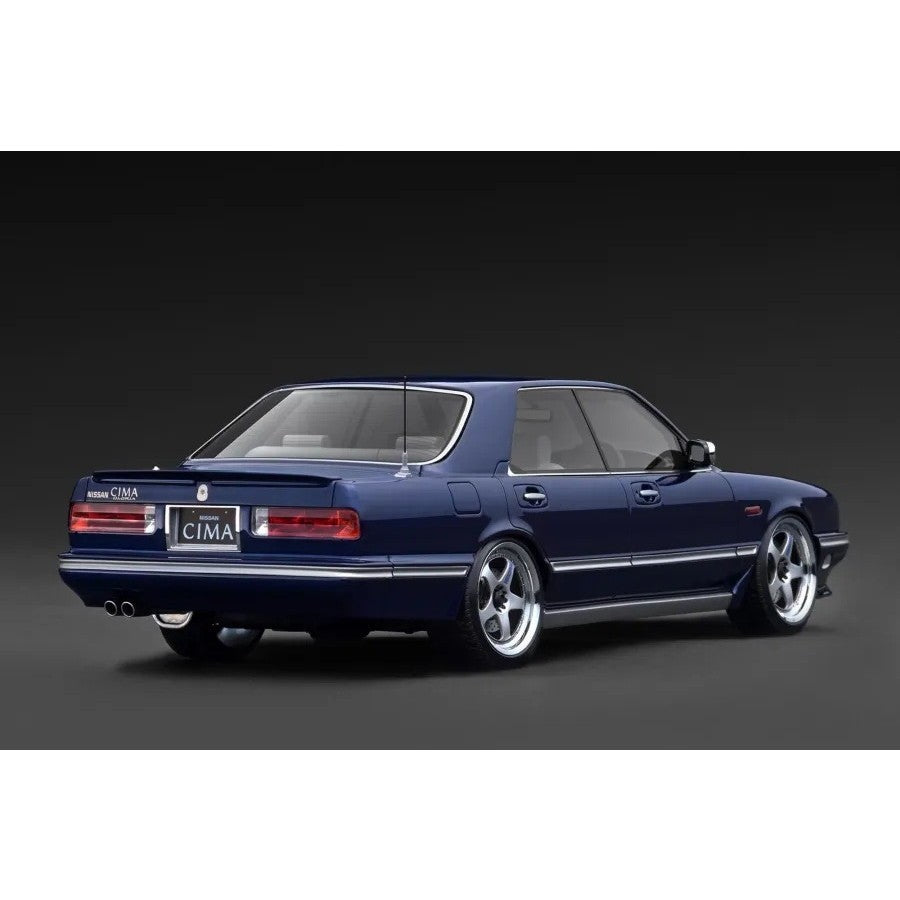 【新品】【お取り寄せ】[MDL] 1/18 NISSAN GLORIA CIMA(グロリア シーマ)(Y31) Dark Blue(ダークブルー) 完成品 ミニカー(IG3901) ignition model(イグニッションモデル)(20260418)