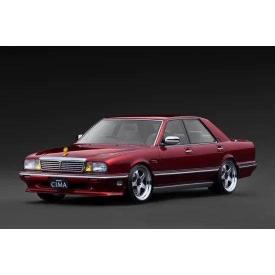 【新品】【お取り寄せ】[MDL] 1/18 NISSAN CEDRIC CIMA(セドリック シーマ)(Y31) Wine Red(ワインレッド) 完成品 ミニカー(IG3905) ignition model(イグニッションモデル)(20260527)