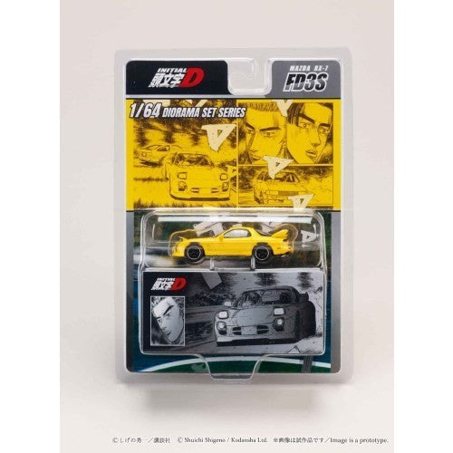 【新品】【お取り寄せ】[MDL] 1/64 MAZDA(マツダ) RX-7(FD3S) Project D/頭文字D(イニシャルD) 高橋啓介 VS 秋山渉(たかはしけいすけVSあきやまわたる) 完成品 ミニカー(HJDMD002B) ホビージャパン(20260510)