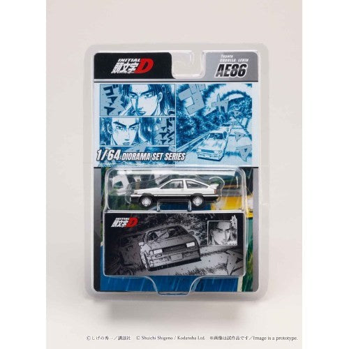 【予約安心出荷】[MDL] 1/64 Toyota COROLLA LEVIN(トヨタ カローラレビン)(AE86) Project D/頭文字D(イニシャルD) 秋山渉 VS 高橋啓介(あきやまわたるVSたかはしけいすけ) 完成品 ミニカー(HJDMD008A) ホビージャパン(2026年5月)
