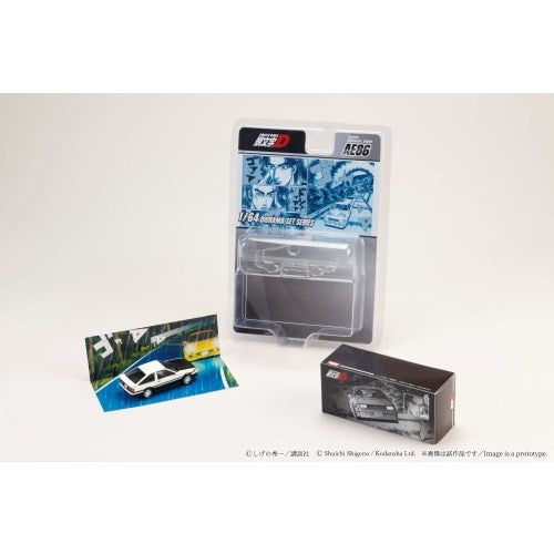 【予約安心出荷】[MDL] 1/64 Toyota COROLLA LEVIN(トヨタ カローラレビン)(AE86) Project D/頭文字D(イニシャルD) 秋山渉 VS 高橋啓介(あきやまわたるVSたかはしけいすけ) 完成品 ミニカー(HJDMD008A) ホビージャパン(2026年5月)