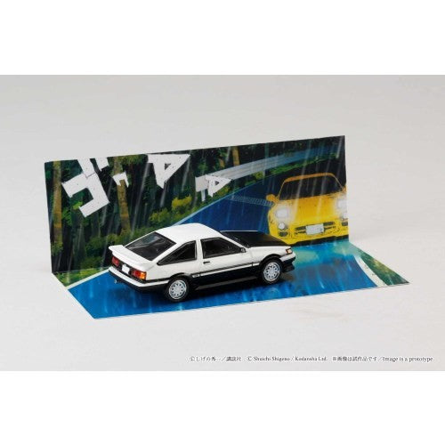 【予約安心出荷】[MDL] 1/64 Toyota COROLLA LEVIN(トヨタ カローラレビン)(AE86) Project D/頭文字D(イニシャルD) 秋山渉 VS 高橋啓介(あきやまわたるVSたかはしけいすけ) 完成品 ミニカー(HJDMD008A) ホビージャパン(2026年5月)