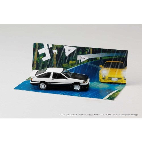 【予約安心出荷】[MDL] 1/64 Toyota COROLLA LEVIN(トヨタ カローラレビン)(AE86) Project D/頭文字D(イニシャルD) 秋山渉 VS 高橋啓介(あきやまわたるVSたかはしけいすけ) 完成品 ミニカー(HJDMD008A) ホビージャパン(2026年5月)