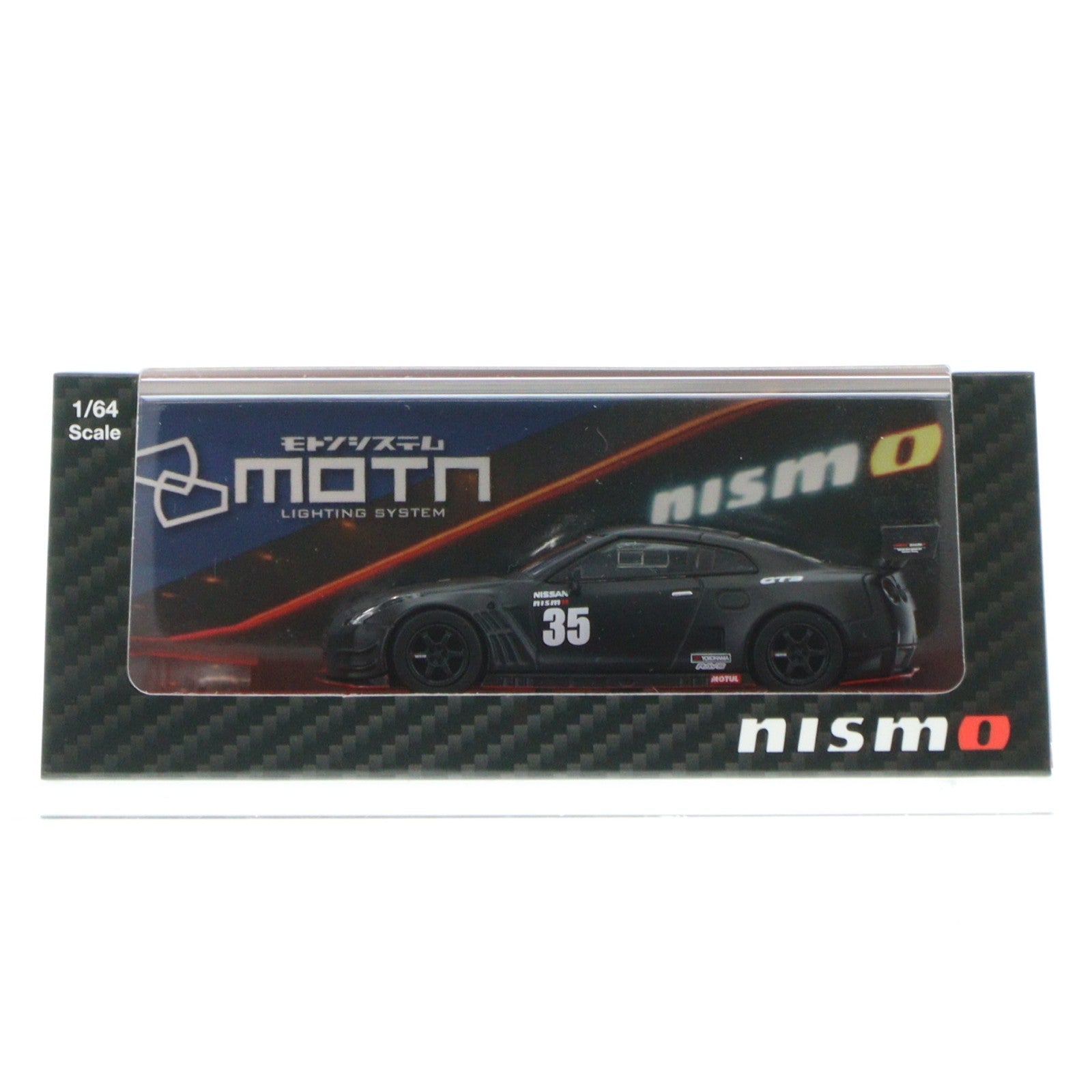 【中古即納】[MDL] MOTNシリーズ 1/64 ニスモ R35 GT-R GT3 テストカー(マットブラック) LED搭載 完成品 ミニカー(K07131LBK) 京商(20251123)