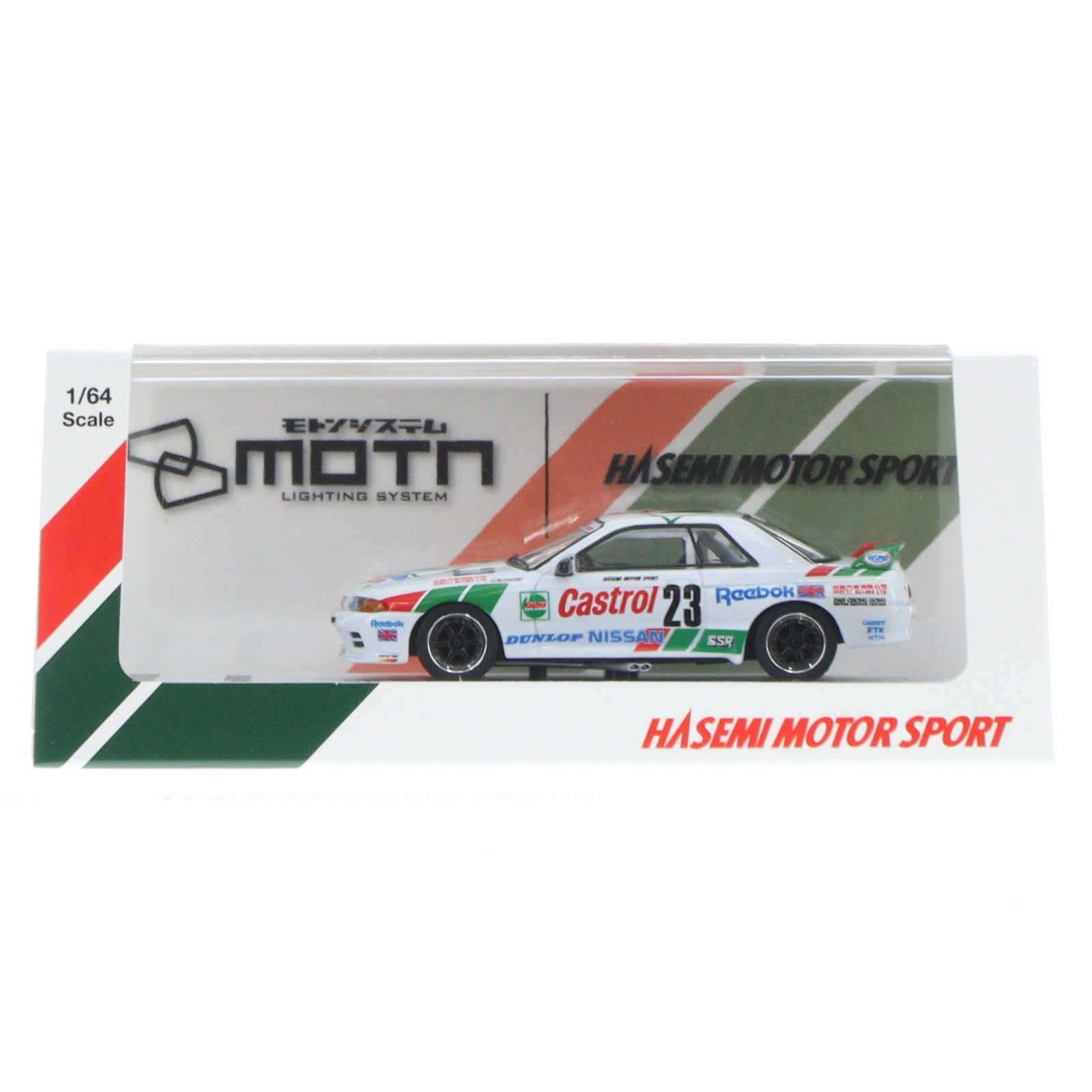 【中古即納】[MDL] MOTNシリーズ 1/64 カストロール スカイライン GT-R(R32) Gr.A 1990 #23 LED搭載 完成品 ミニカー(K07012LC) 京商(20251024)